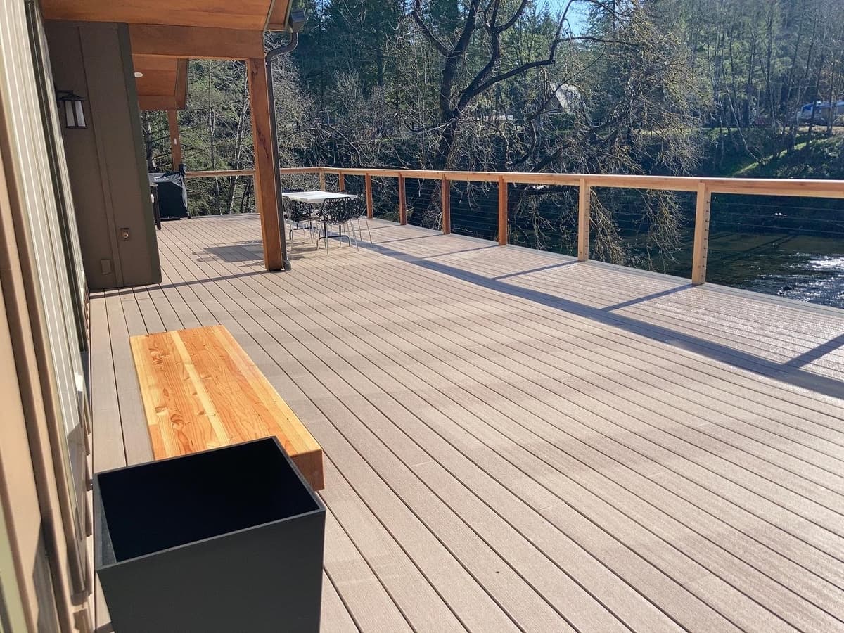 Elevated Deck with River View