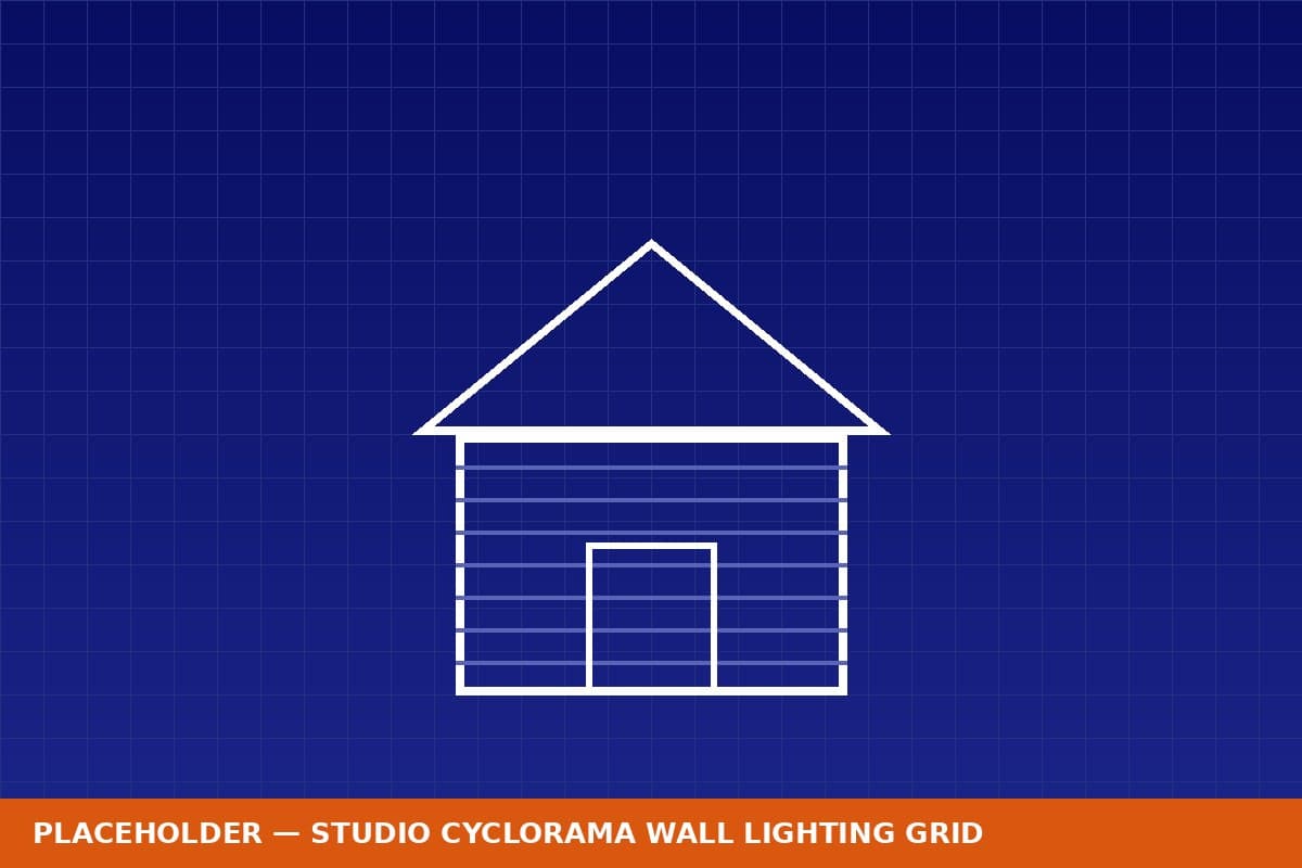 Studio Cyclorama Wall & Lighting Grid project example